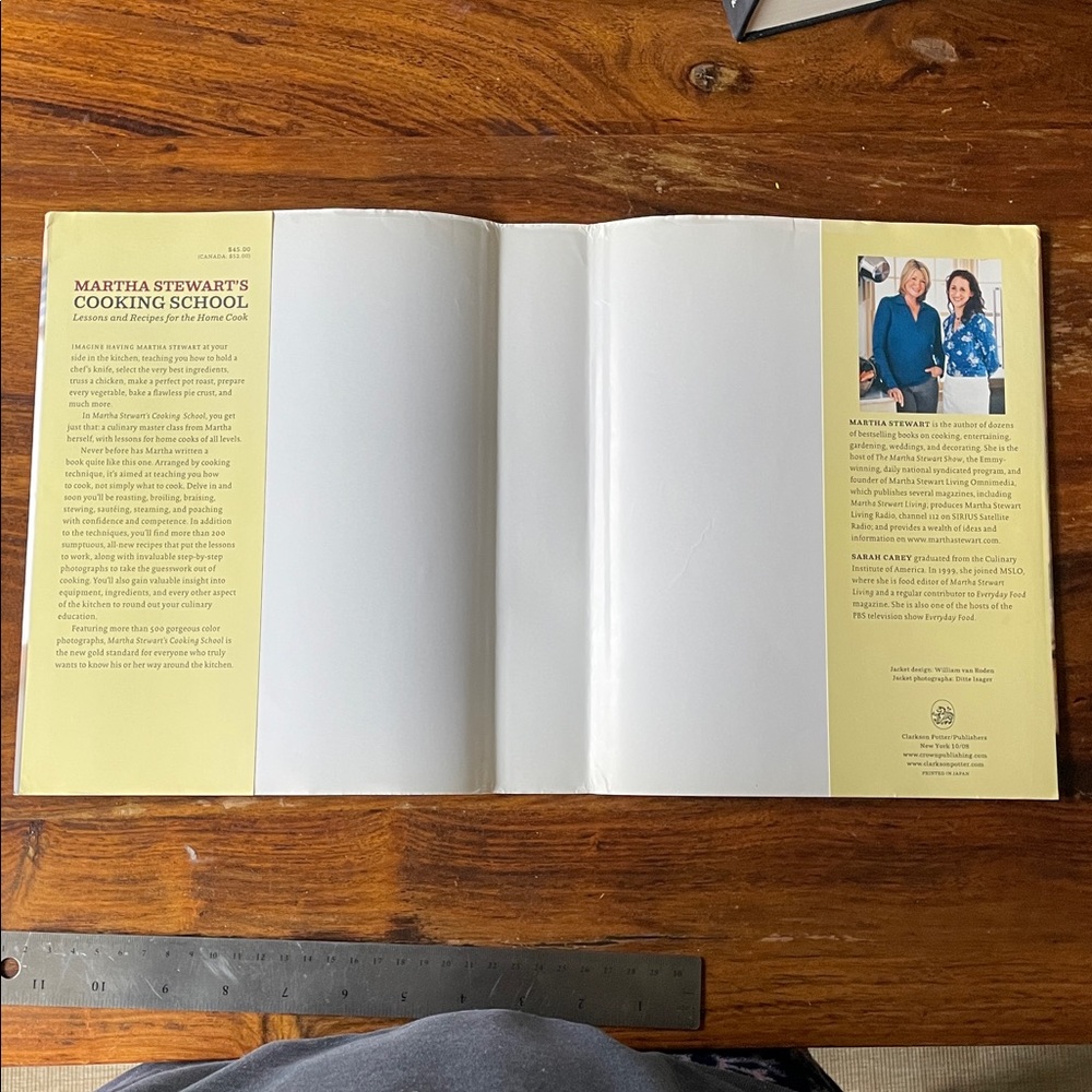 1st Edition & 1st Printing MARTHA STEWART Cooking School Cookbook Hardcover - Picture 13 of 14